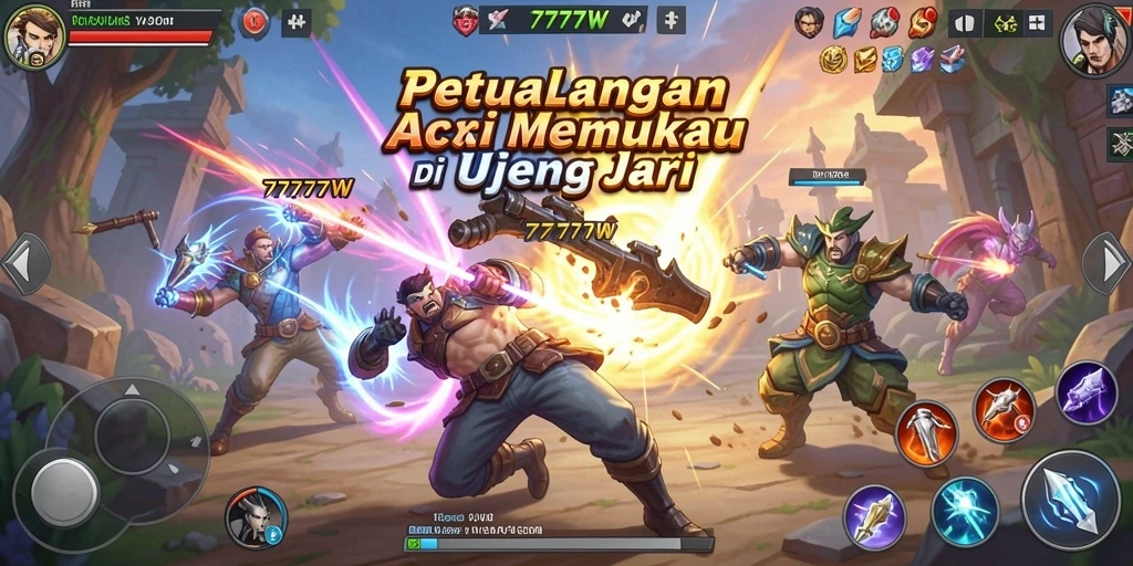 Gameplay 7777W menampilkan aksi spektakuler dan grafis yang menarik