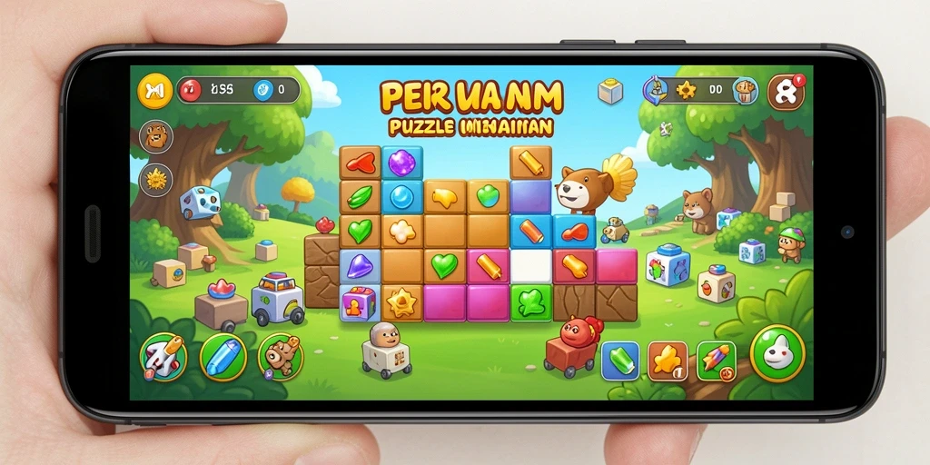 Tampilan gameplay menarik dari 8ID yang menantang.