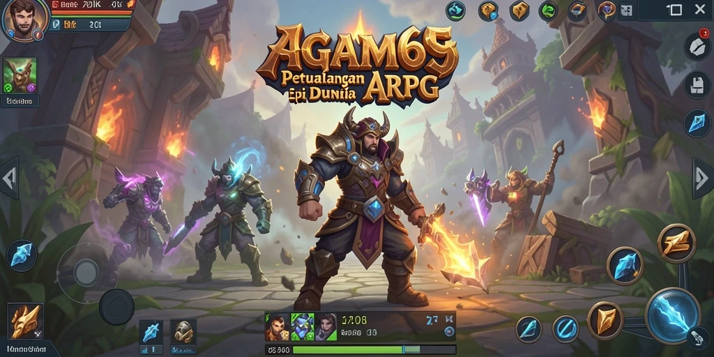 Tampilan layar permainan AGAM69 yang menarik dalam petualangan ARPG.