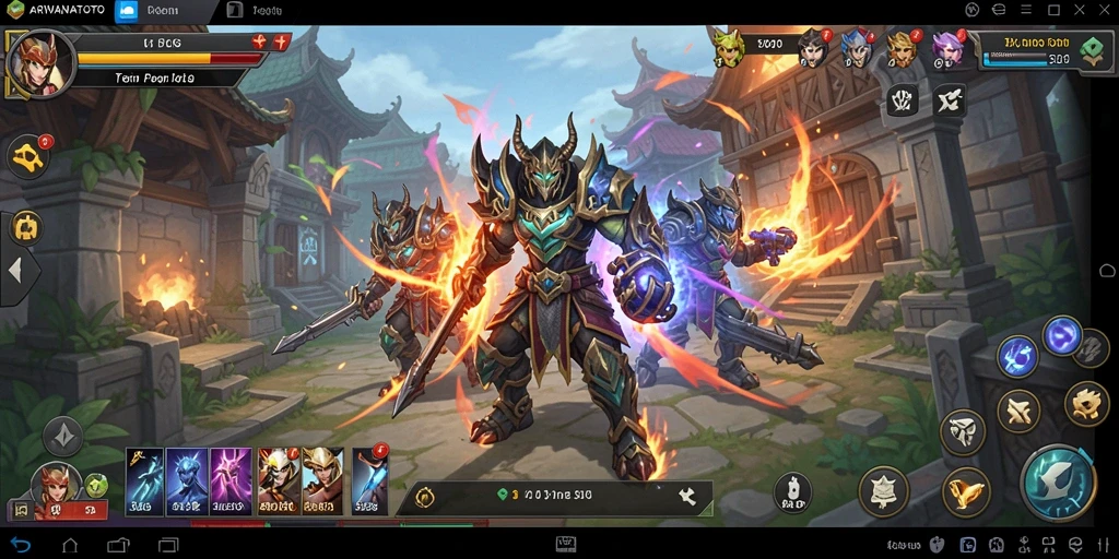 Gameplay seru ARWANATOTO dengan strategi yang mendebarkan.