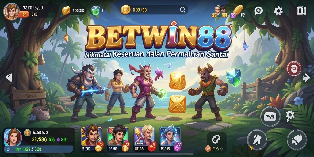 Screenshot utama BETWIN88 menampilkan gameplay yang seru dan interaktif.