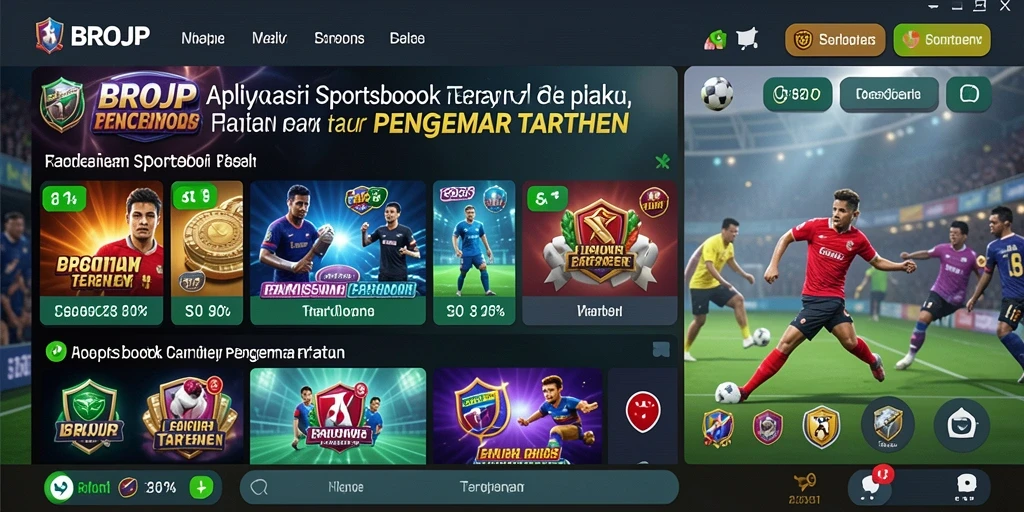 Tampilan gameplay Sportsbook yang menarik di BROJP.