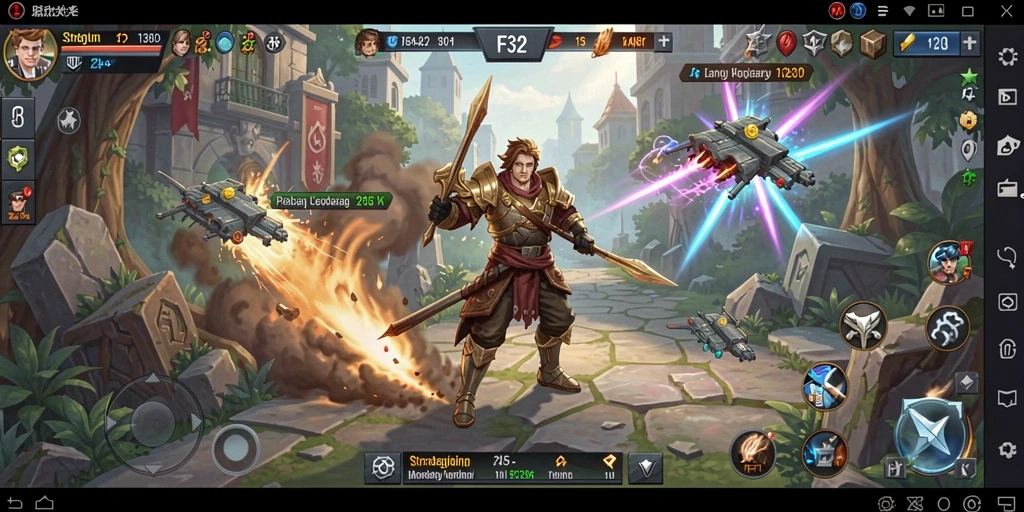 Tampilan gameplay strategis F32 yang menegangkan dan mengasyikkan.