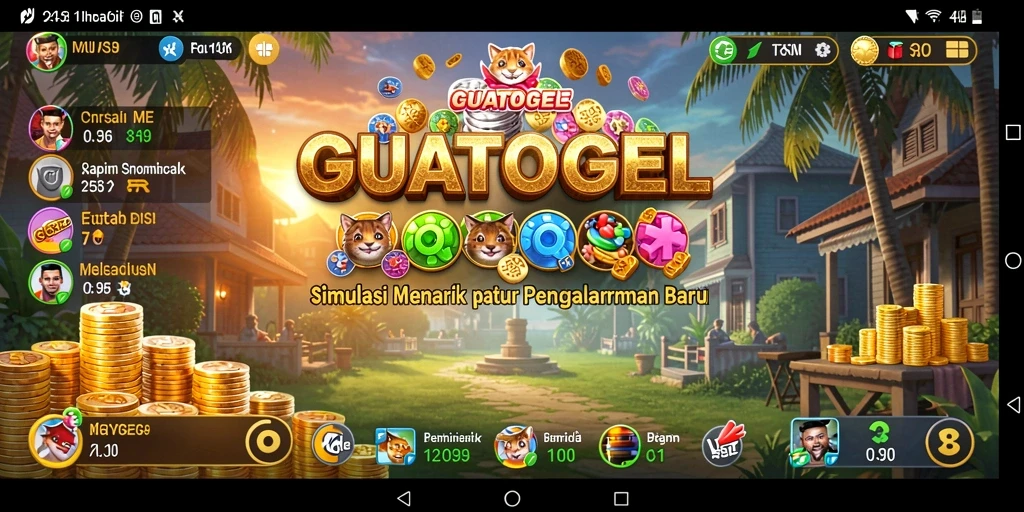 Screenshot dari GUATOGEL menunjukkan pengalaman simulasi yang menarik.