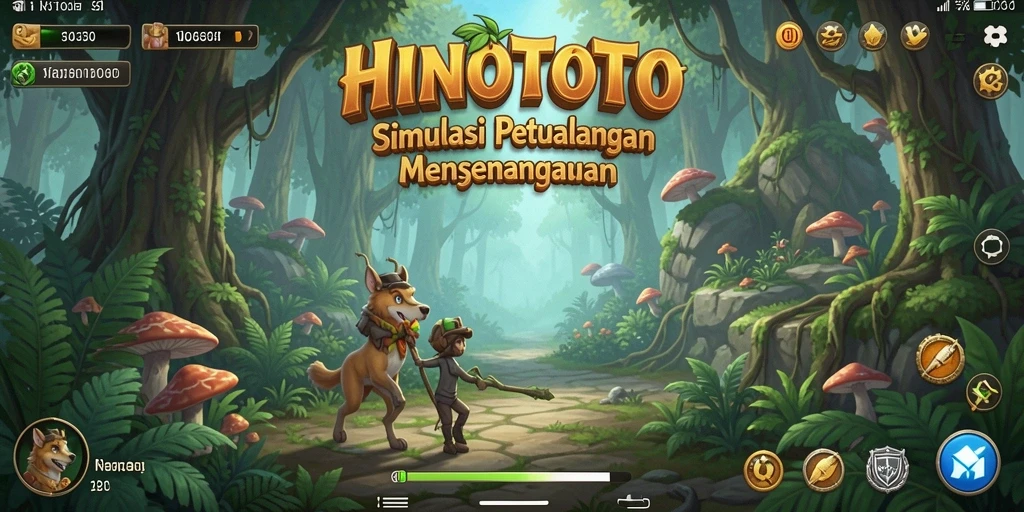 Tangkapan layar HINOTOTO menampilkan gameplay simulasi yang seru dan interaktif.