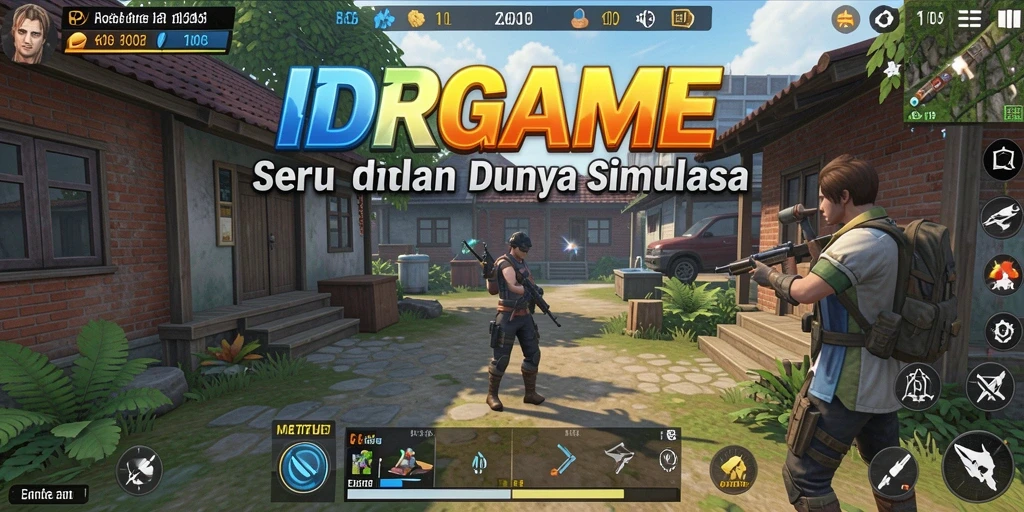 Tampilan gameplay simulasi yang menarik dan interaktif di IDRGAME.
