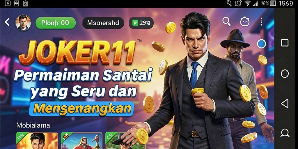 Screenshot JOKER11 menampilkan gameplay yang seru dan penuh warna.