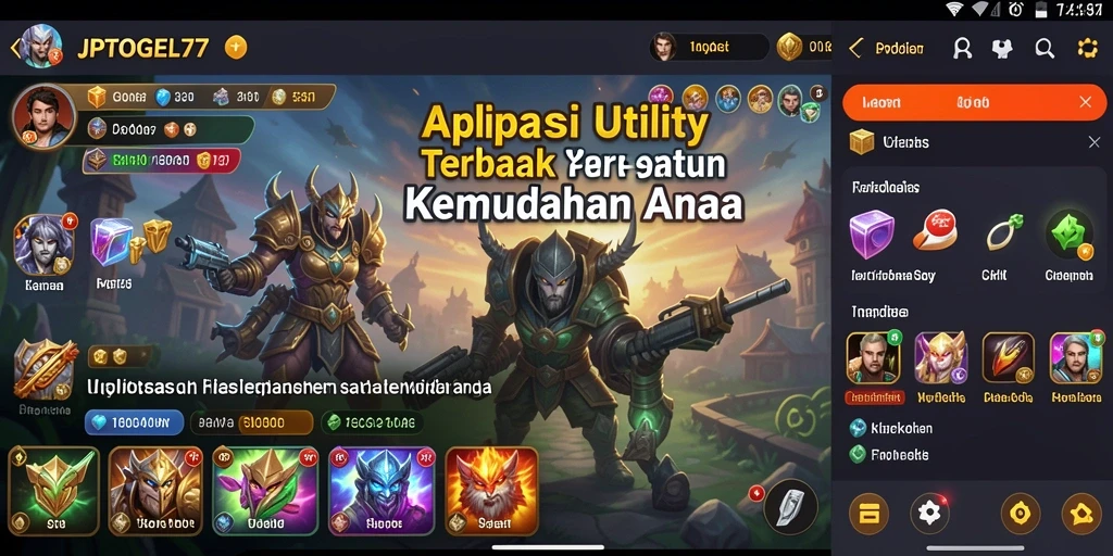 Antarmuka pengguna JPTOGEL77 yang intuitif dan fungsional.