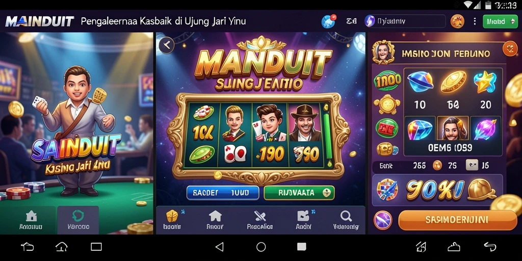 Tampilan gameplay seru dan menegangkan di MAINDUIT.