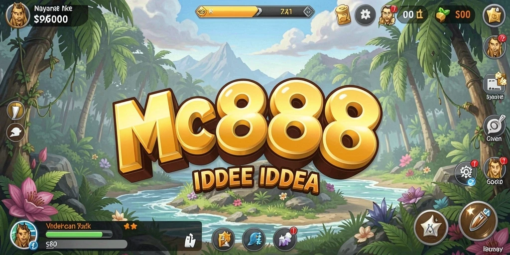Tampilan gameplay MC888 dengan karakter berjuang dalam mode Idle.