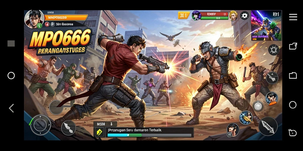Tampilan gameplay seru dalam aksi mendebarkan.