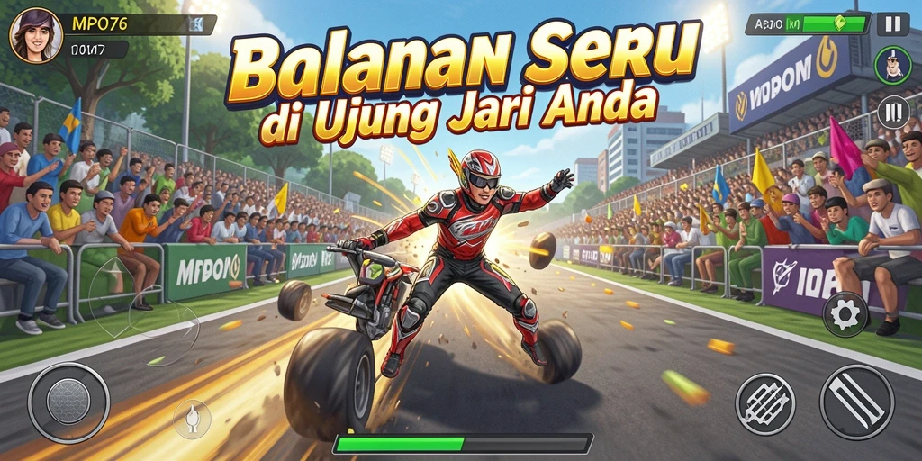 Gameplay MPO76 yang mendebarkan dengan balapan yang cepat dan menantang.