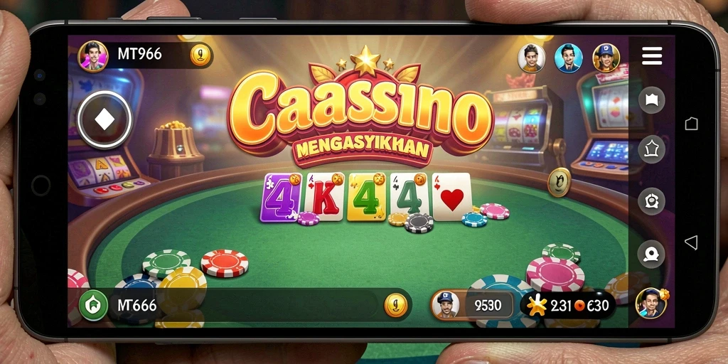 Tampilan menarik gameplay Kasino yang mengasyikkan di MT966.
