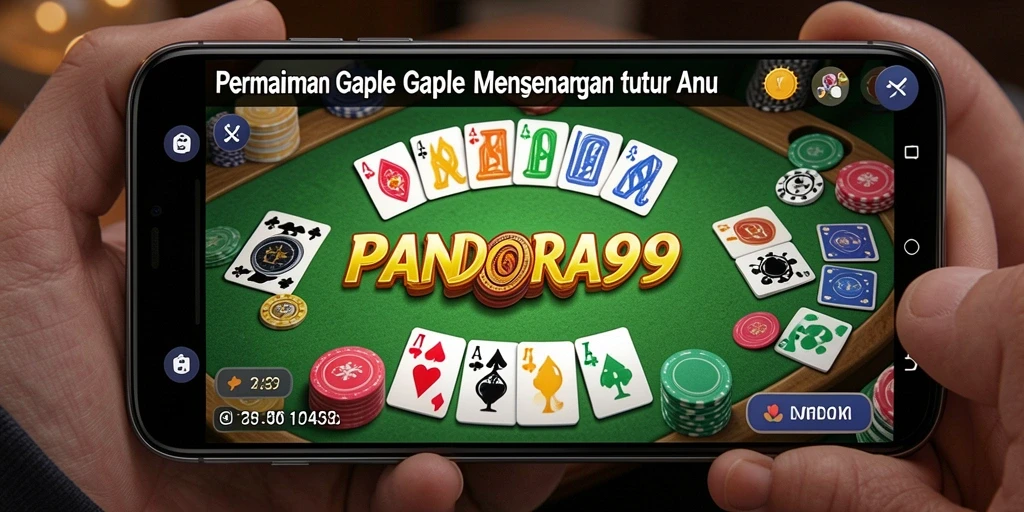 Tangkapan layar gameplay seru PANDORA99 dalam permainan Gaple.