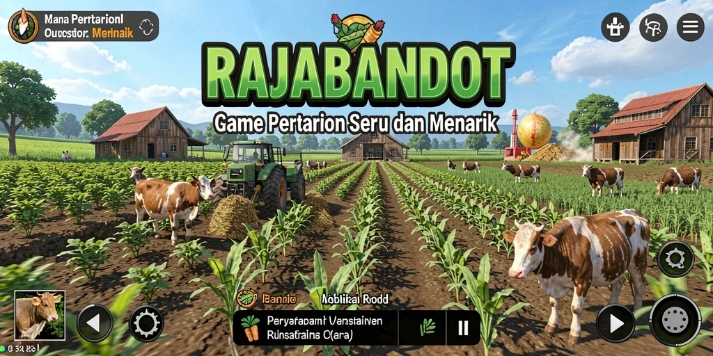 Tampilan gameplay menarik dari RAJABANDOT saat bercocok tanam.