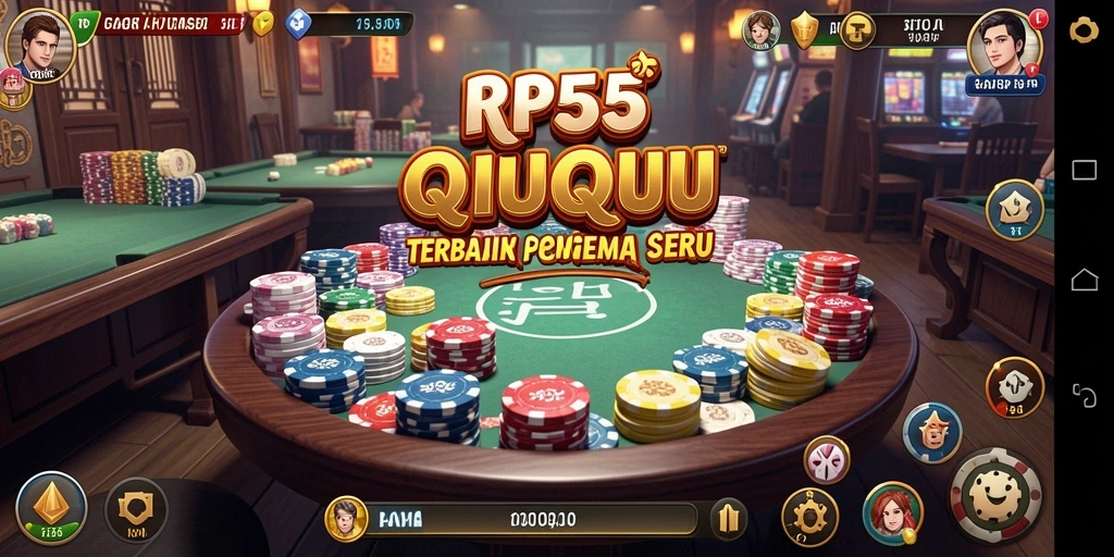 Tampilan menarik dari gameplay QiuQiu di RP55.
