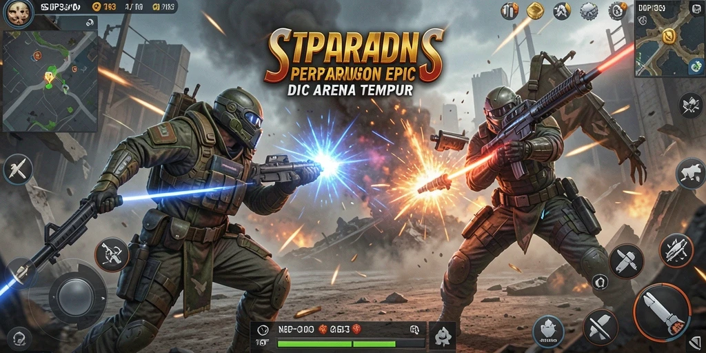 Screenshot menampilkan aksi pertarungan seru dan karakter unik dalam SIP33.