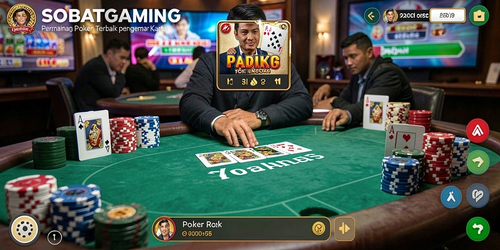 Tampilan screenshot utama SOBATGAMING yang menunjukkan pengalaman bermain Poker yang menarik.
