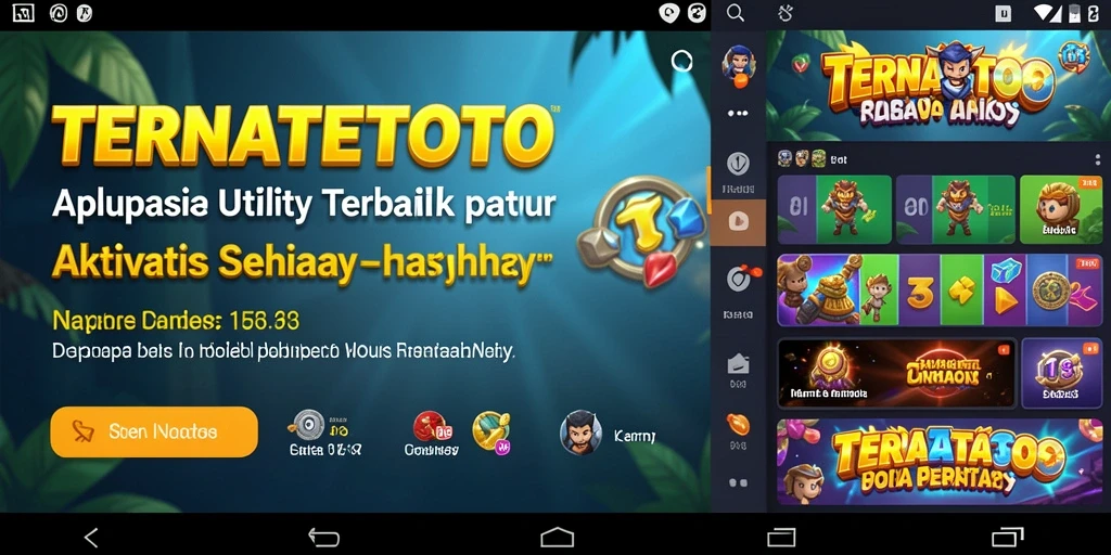 Screenshot TERNATETOTO dengan fitur Utility yang berguna.