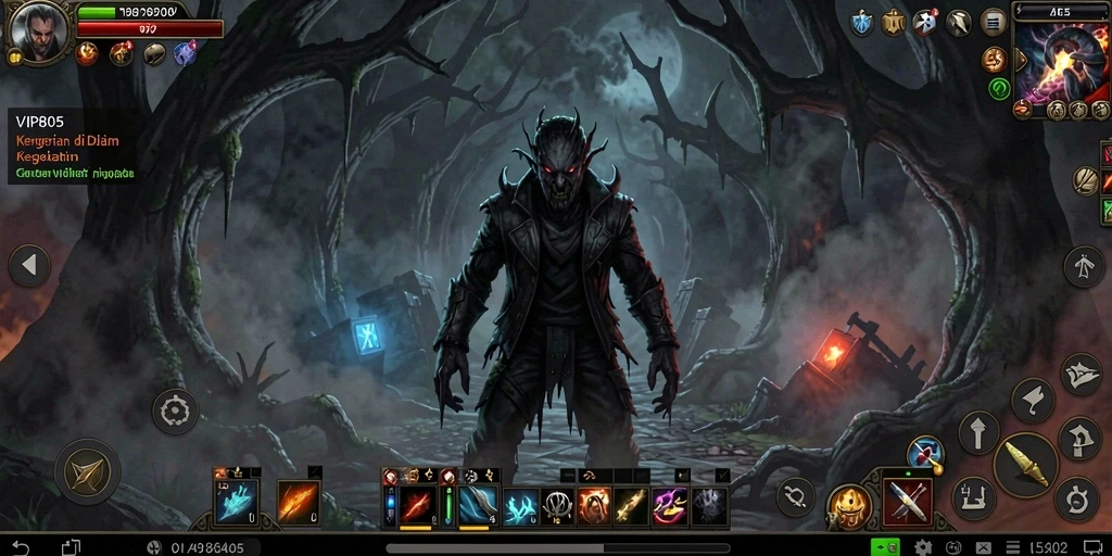 Tangkapan layar menampilkan suasana mencekam dalam <strong>VIP805</strong> dengan gameplay yang menegangkan.