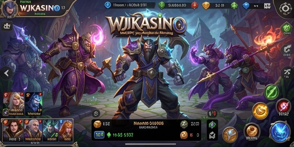 Gameplay WJKASINO yang menarik dan penuh aksi dalam dunia MMORPG.