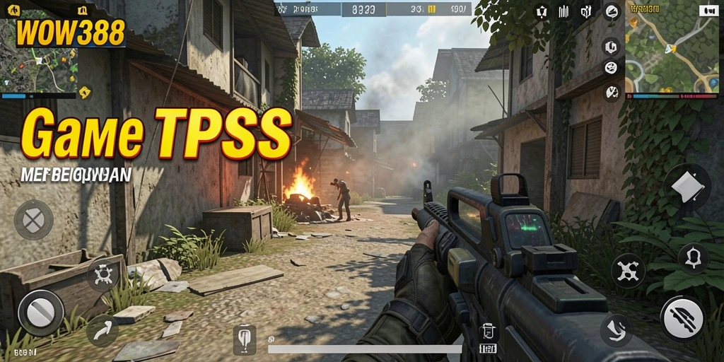 Screenshot WOW388 menampilkan aksi pertarungan yang mendebarkan dalam gameplay TPS.