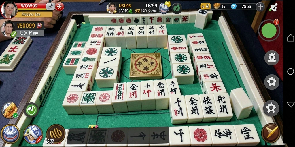 Tampilan screenshot utama WOW99 yang menunjukkan gameplay Mahjong yang menarik.